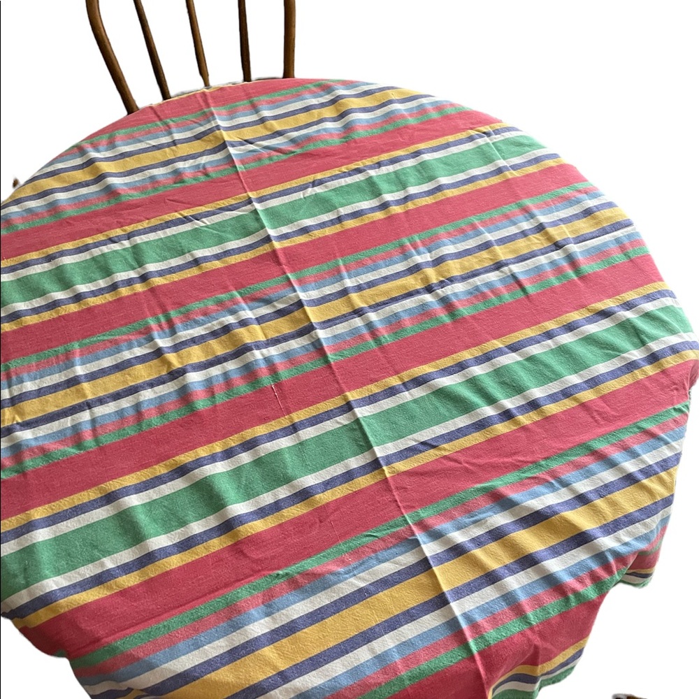 Vintage 1985 Tag textiles square tablecloth